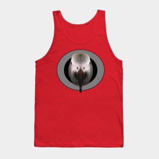 African Grey Parrot Hoodie Tank Top